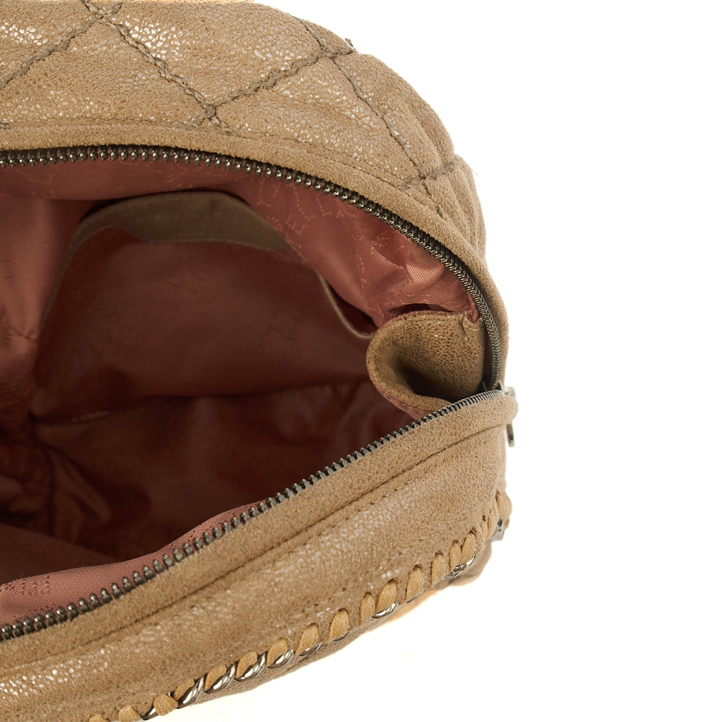 Stella McCartney Backpack Falabella Go Backpack in Metallic, Vegan Leather — Alternate View 7