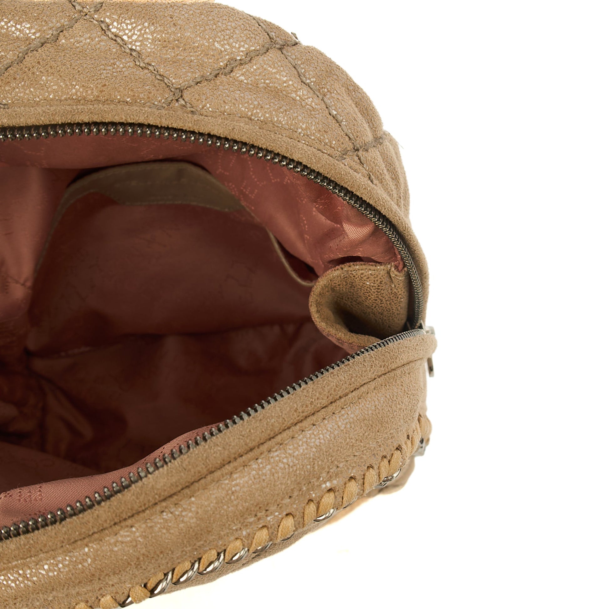 Stella McCartney Backpack Falabella Go Backpack in Metallic, Vegan Leather — Alternate View 7