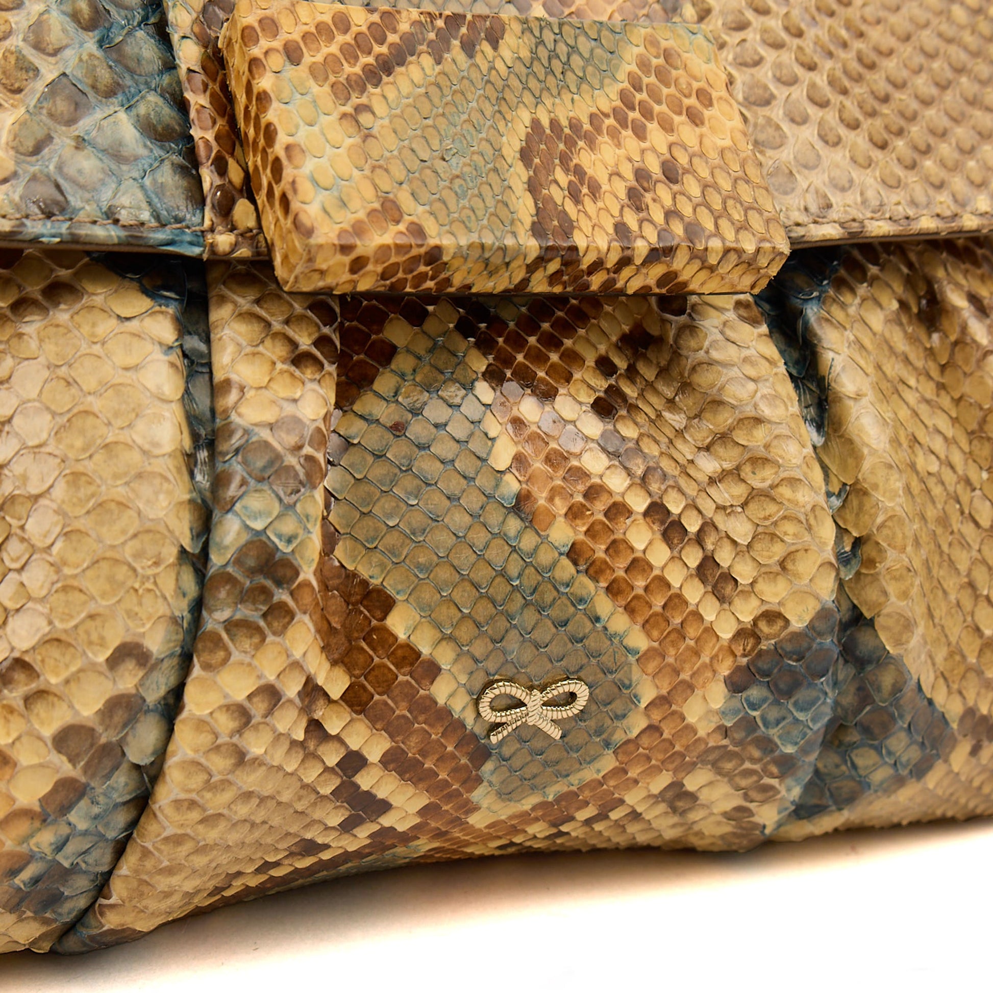 Anya Hindmarch Clutch Clutch in Neutral, Python Leather — Alternate View 8