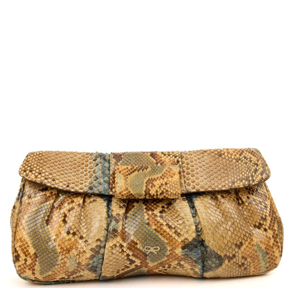 Anya Hindmarch Clutch Clutch in Neutral, Python Leather — Alternate View 7