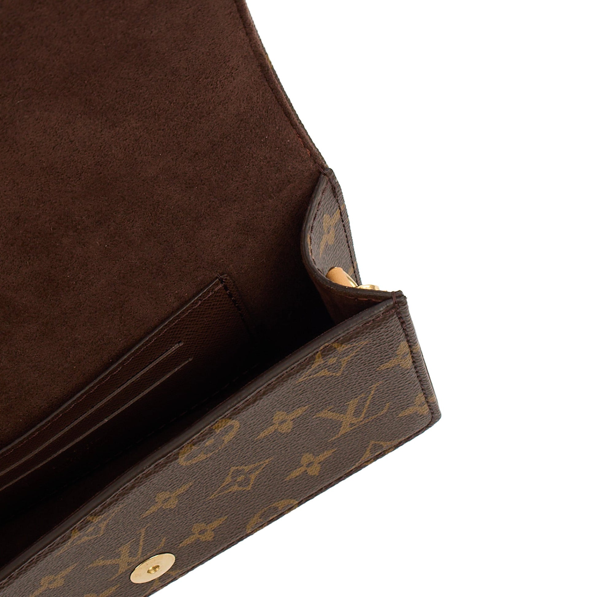 Louis Vuitton Cross Body Lily Wallet on Chain in Monogram, Canvas — Alternate View 8