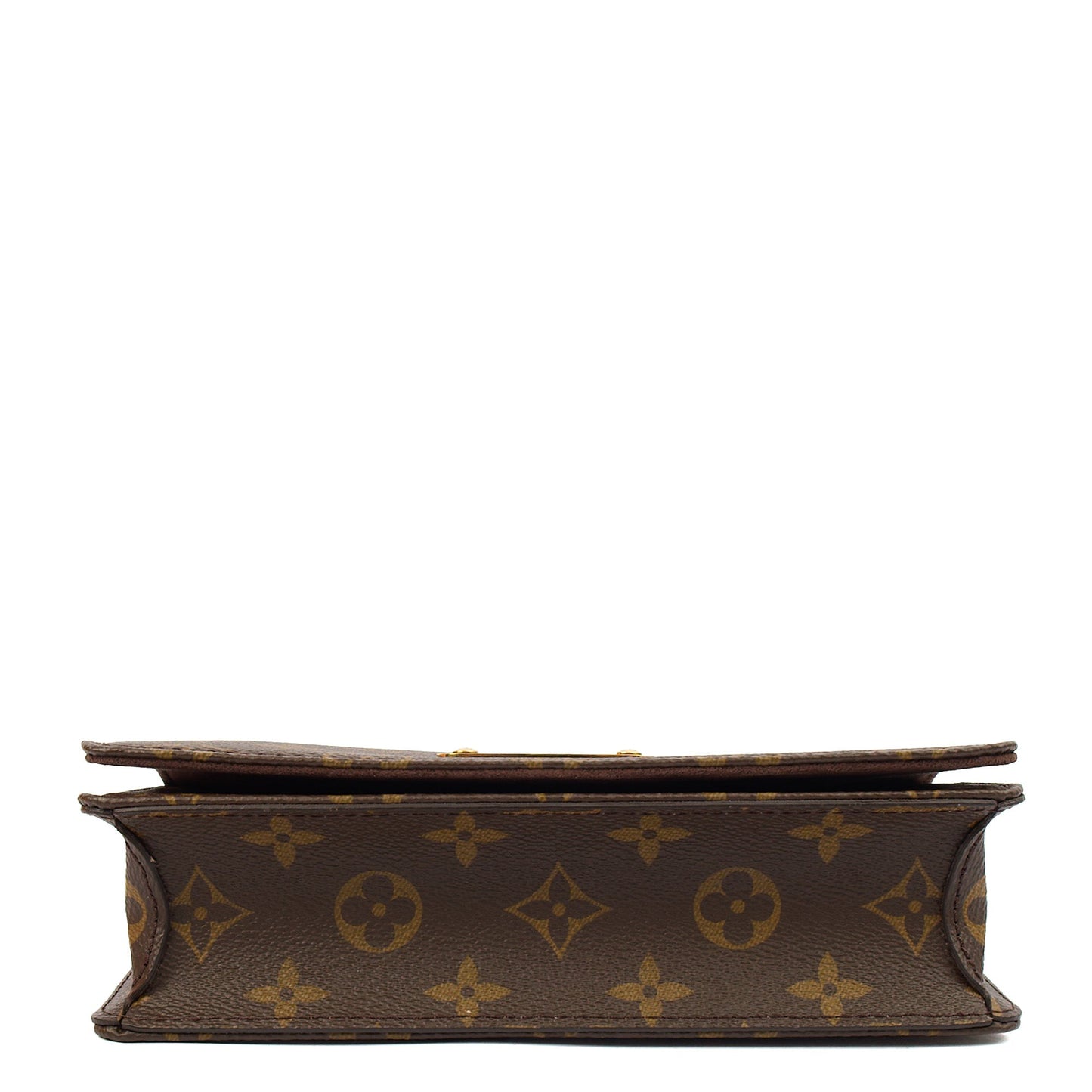 Louis Vuitton Cross Body Lily Wallet on Chain in Monogram, Canvas — Detail View