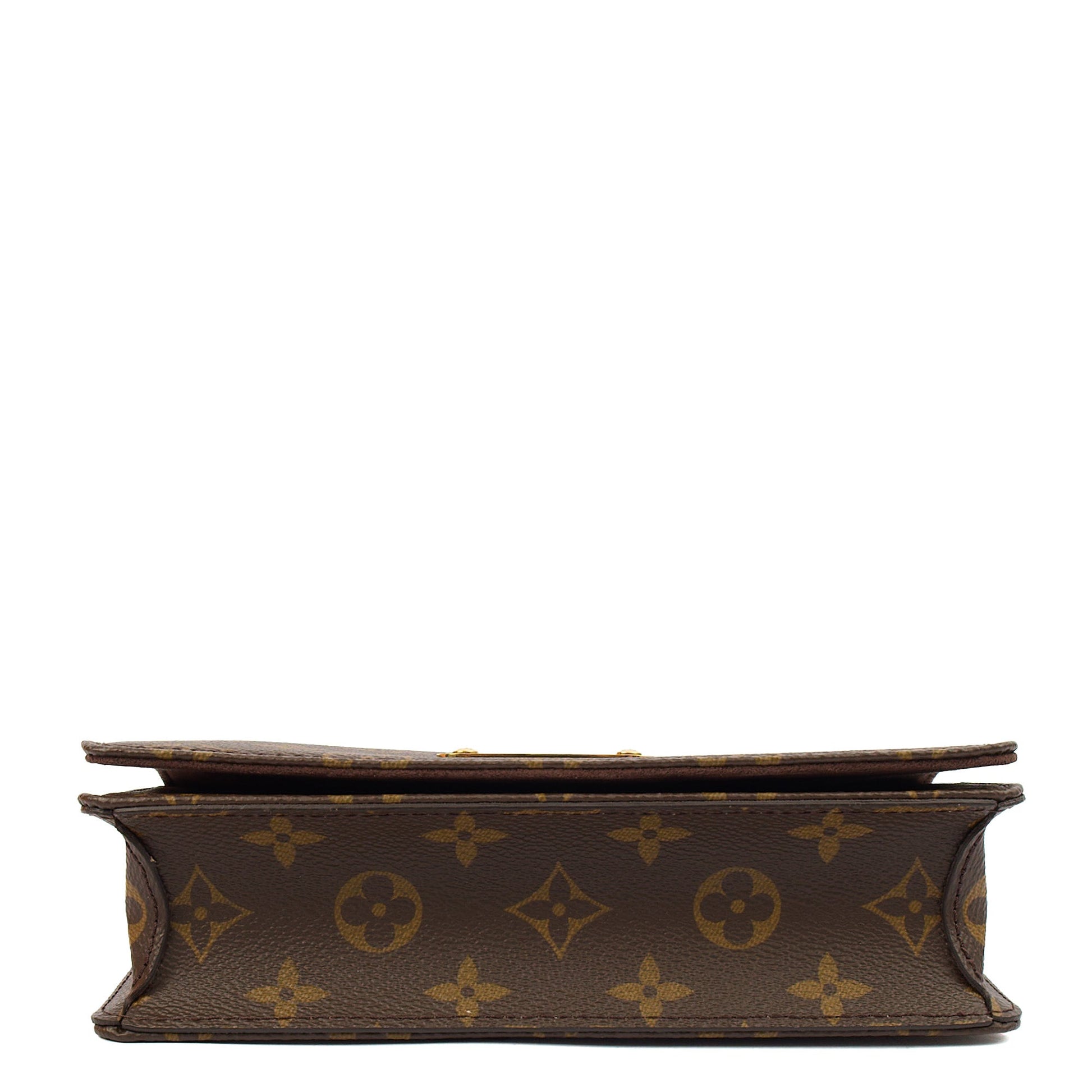 Louis Vuitton Cross Body Lily Wallet on Chain in Monogram, Canvas — Detail View