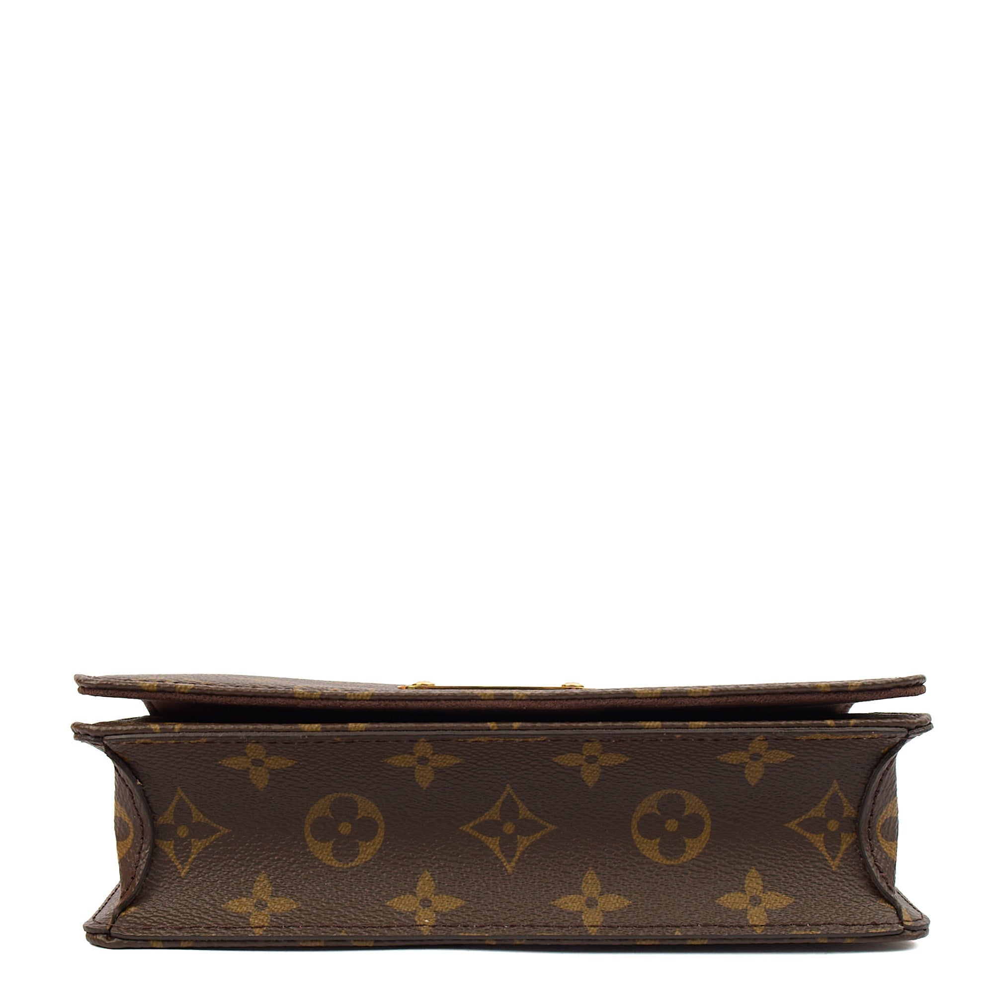 Louis Vuitton Cross Body Lily Wallet on Chain in Monogram, Canvas — Detail View