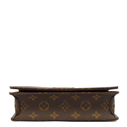 Louis Vuitton Cross Body Lily Wallet on Chain in Monogram, Canvas — Detail View
