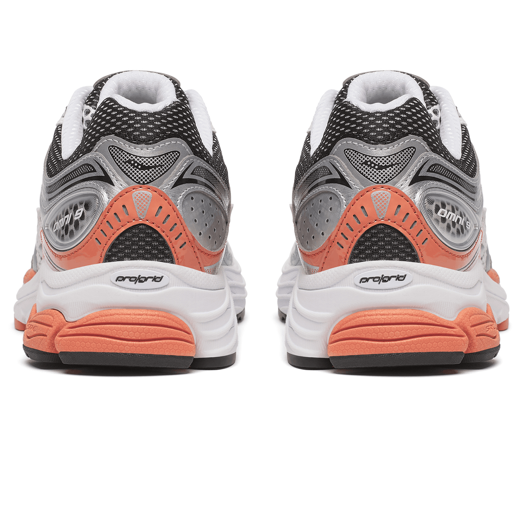 Saucony Progrid Omni 9 OG 'Silver Orange' — UK 1 — Top View