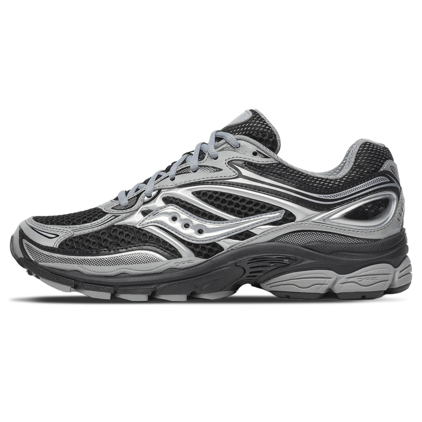 Saucony Progrid Omni 9 'Black Silver' — UK 1 — Front View