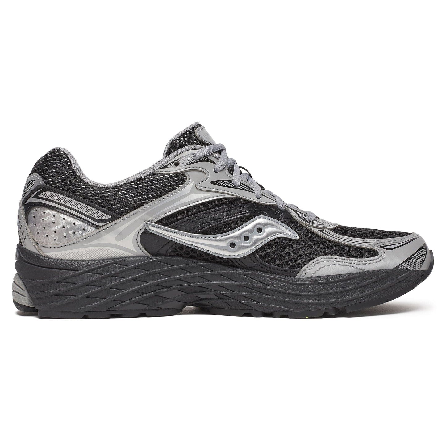 Saucony Progrid Omni 9 'Black Silver' — UK 1 — Side View
