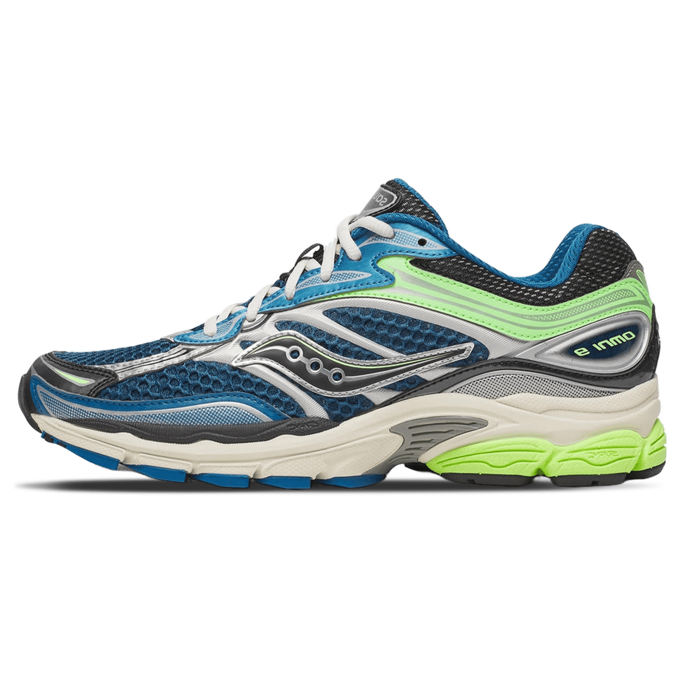 Saucony Progrid Omni 9 'Blue Lime' — UK 1 — Front View