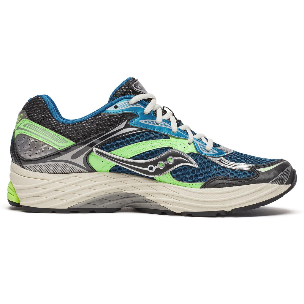 Saucony Progrid Omni 9 'Blue Lime' — UK 1 — Side View