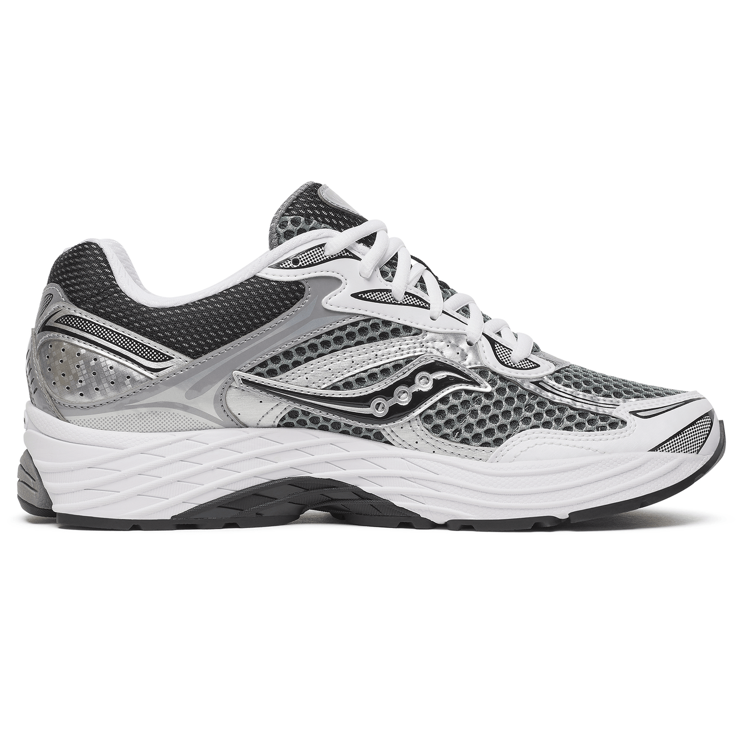 Saucony Progrid Omni 9 'Grey Silver' — UK 1 — Side View