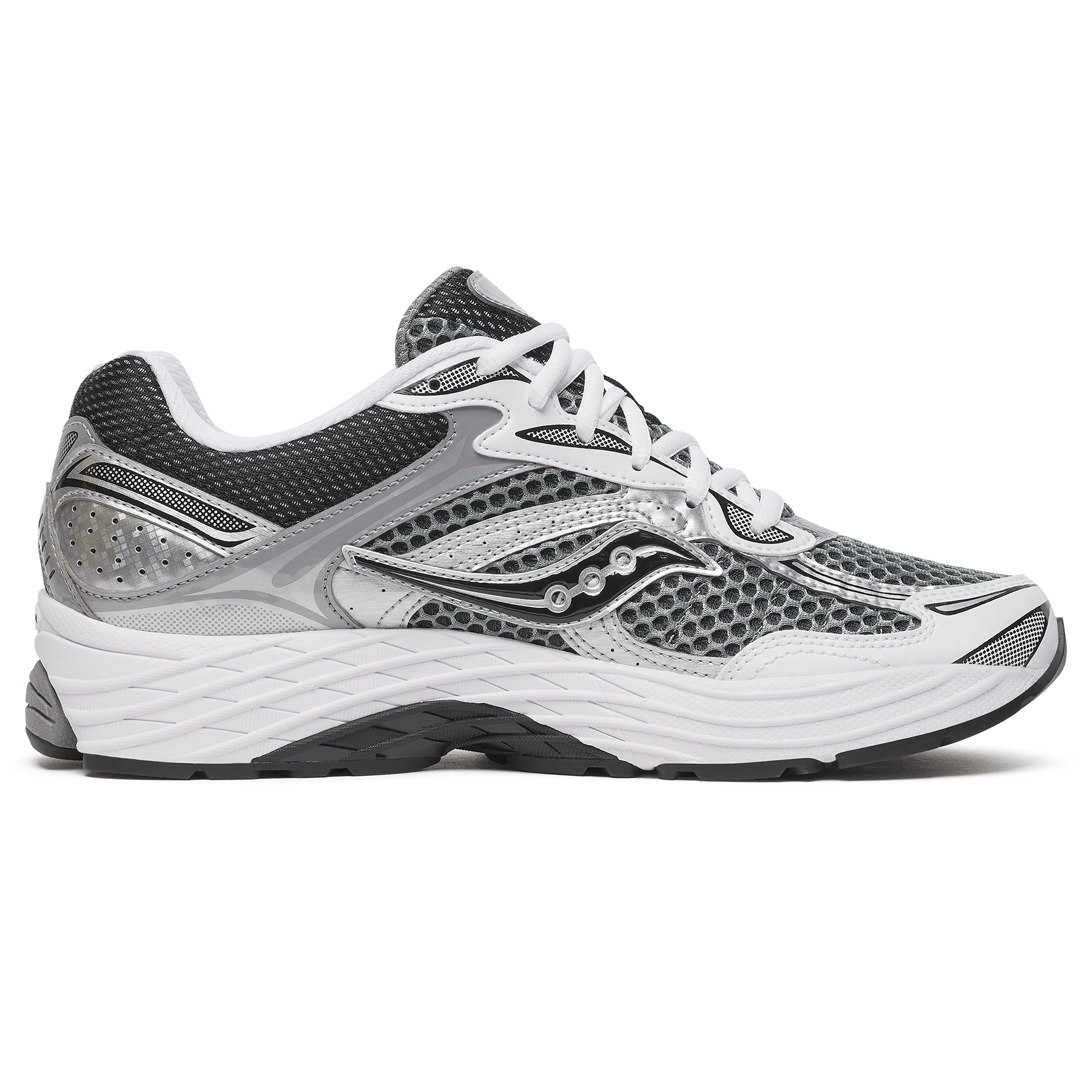 Saucony Progrid Omni 9 'Grey Silver' — UK 1 — Side View