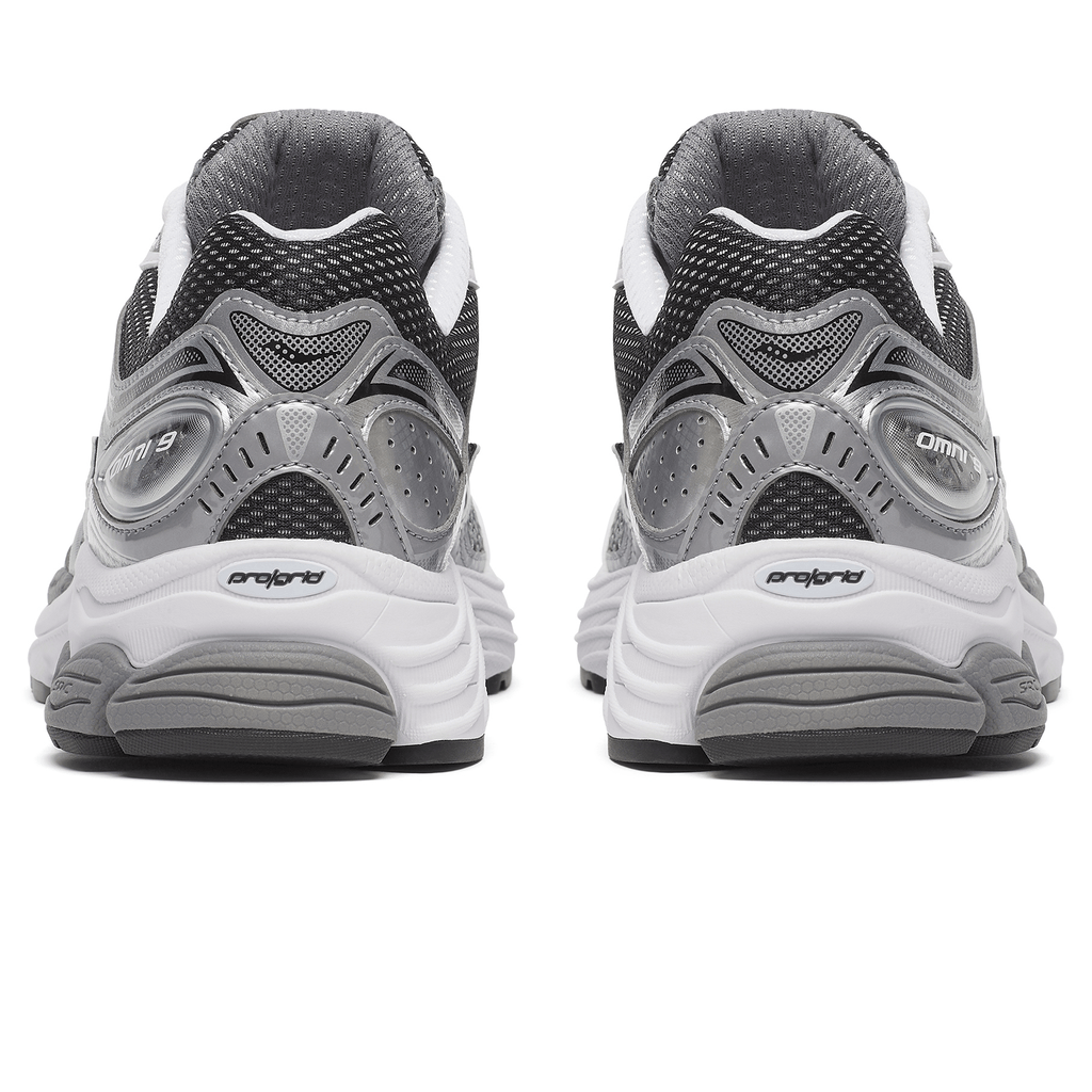 Saucony Progrid Omni 9 'Grey Silver' — UK 1 — Top View