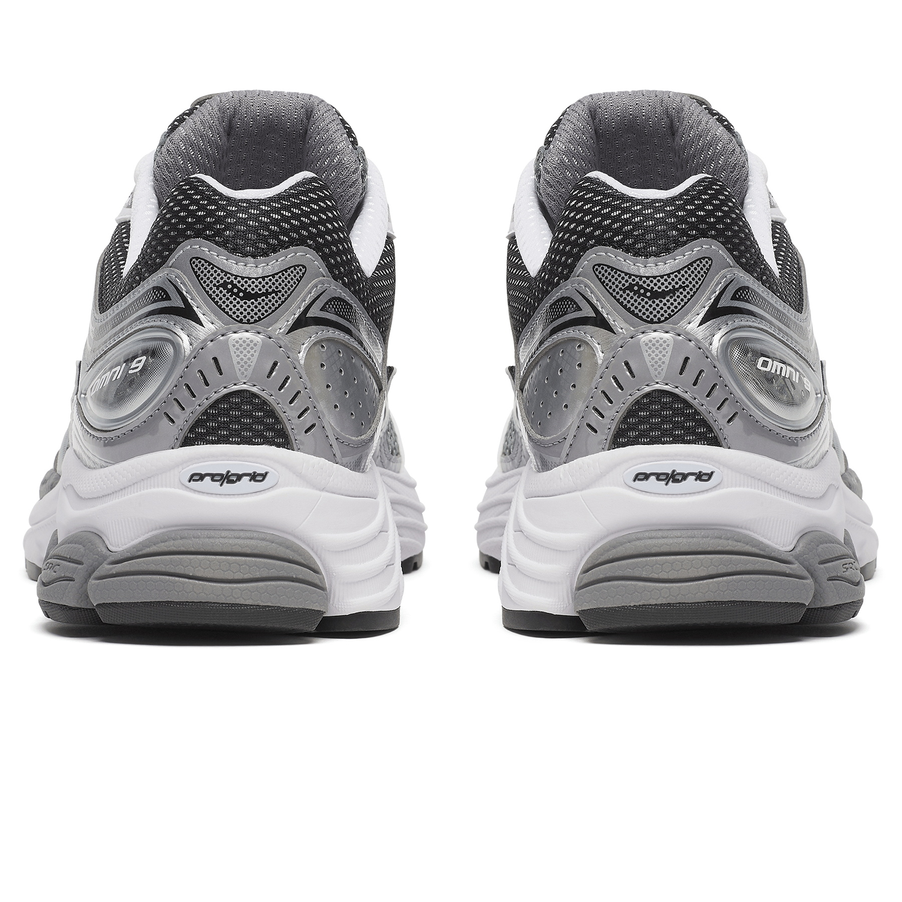 Saucony Progrid Omni 9 'Grey Silver' — UK 1 — Top View