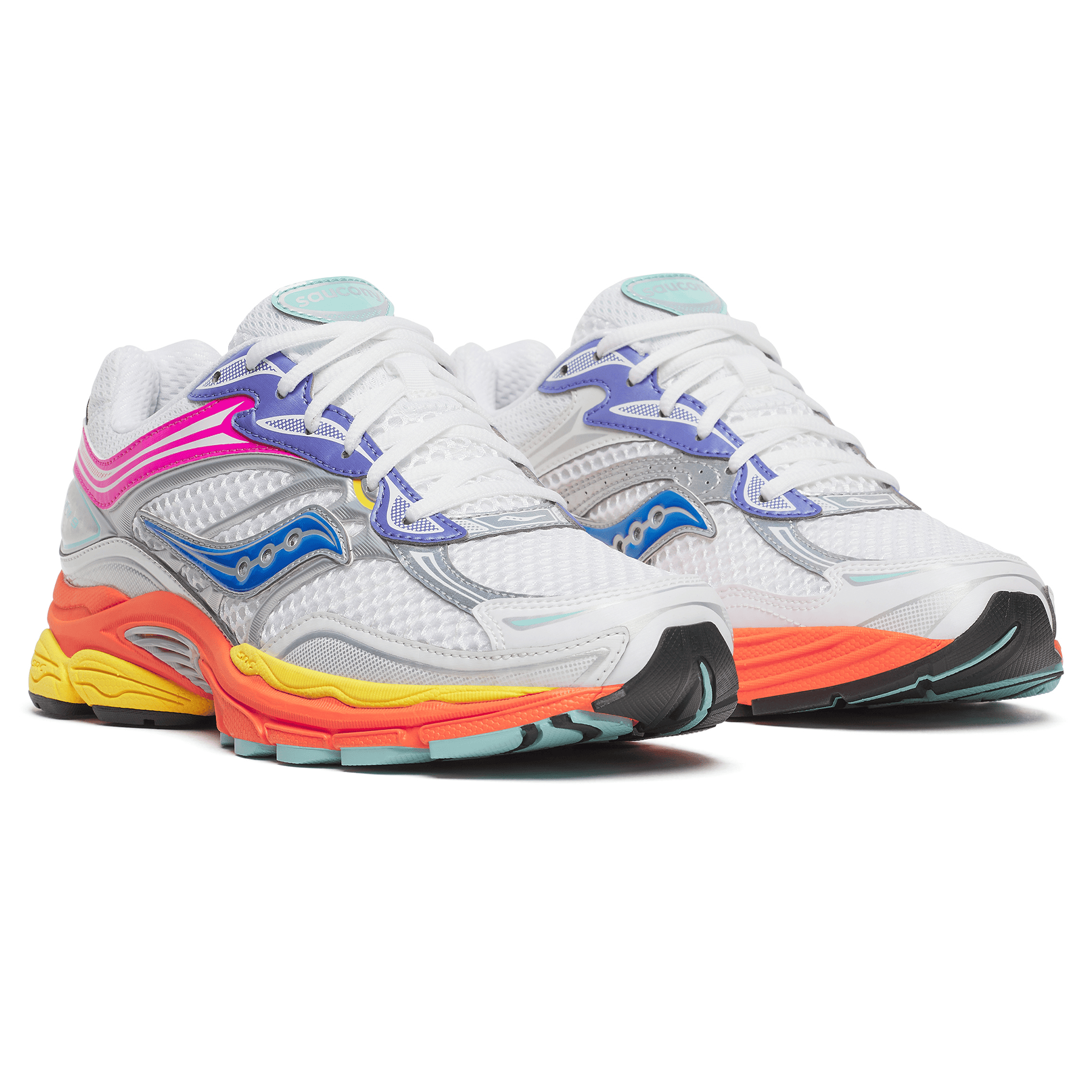 Saucony Progrid Omni 9 'White Multi' — UK 1 — Back View