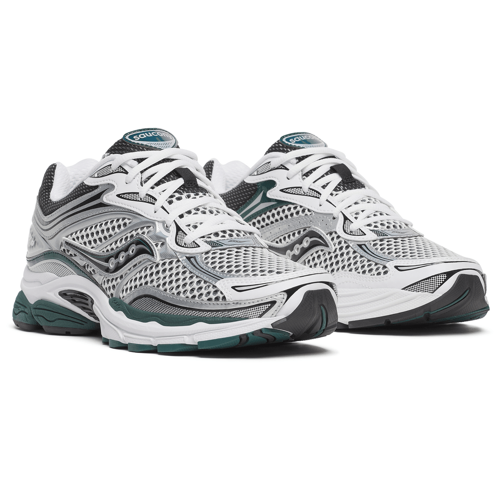 Saucony Progrid Omni 9 'White Pine Green' — UK 1 — Back View
