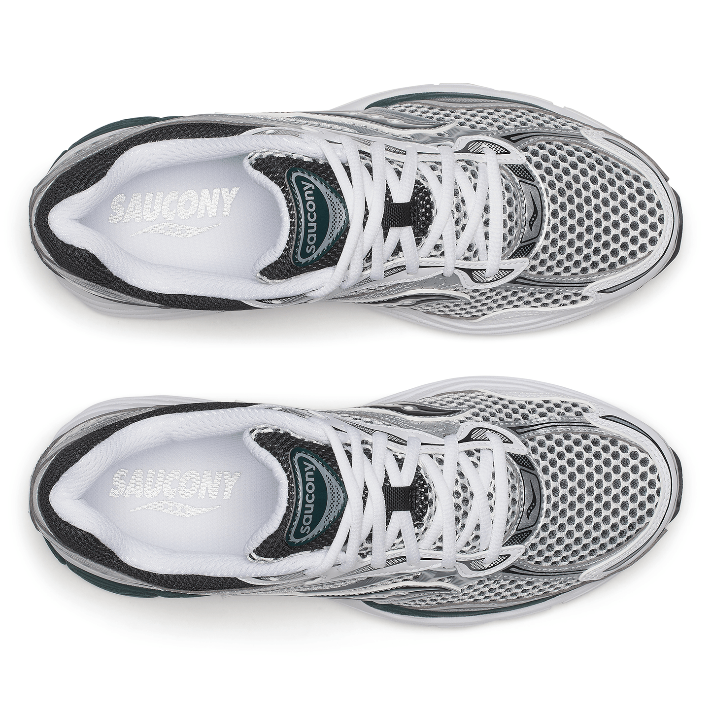 Saucony Progrid Omni 9 'White Pine Green' — UK 1 — Detail View