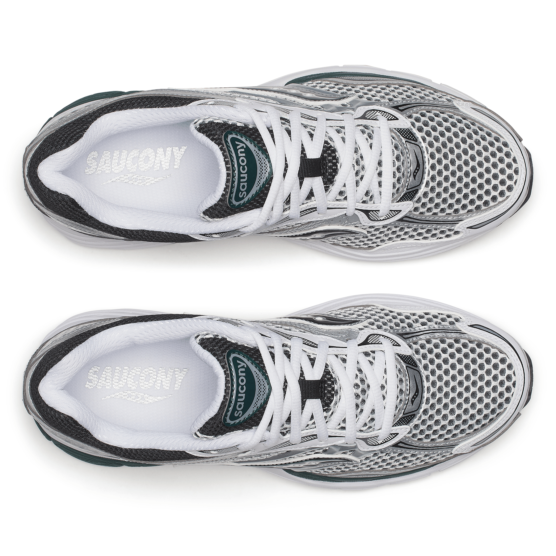Saucony Progrid Omni 9 'White Pine Green' — UK 1 — Detail View