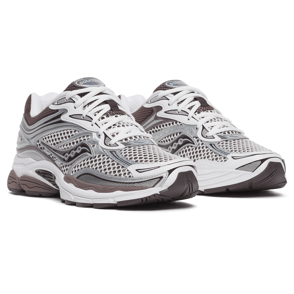 Saucony Progrid Omni 9 'White Brown' — UK 1 — Side View