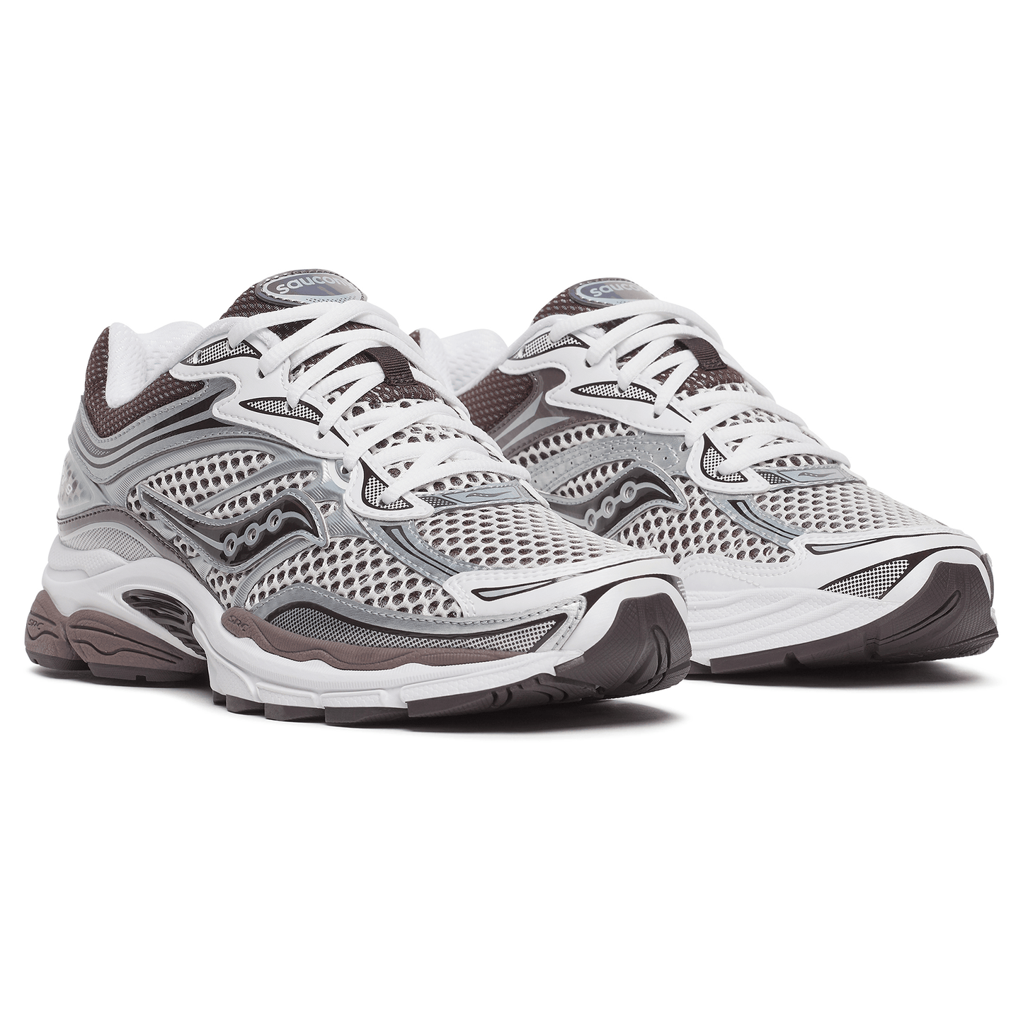 Saucony Progrid Omni 9 'White Brown' — UK 1 — Side View