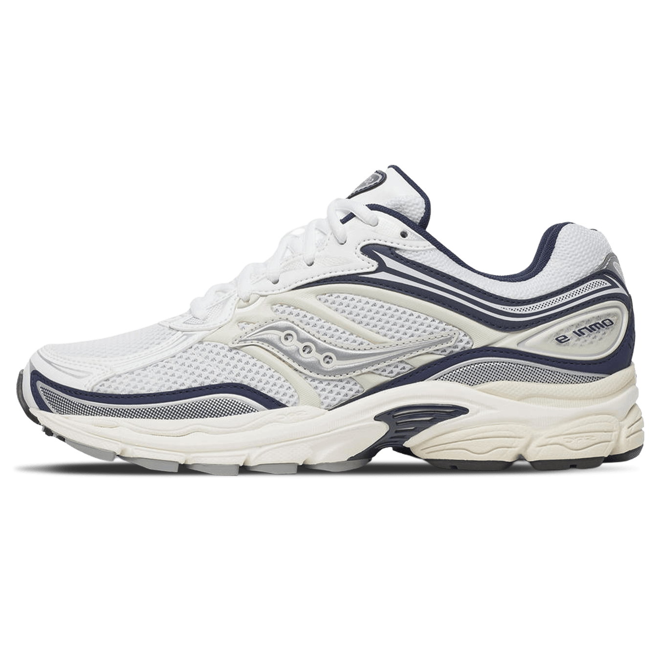 Saucony Progrid Omni 9 'White Navy' — UK 1 — Front View