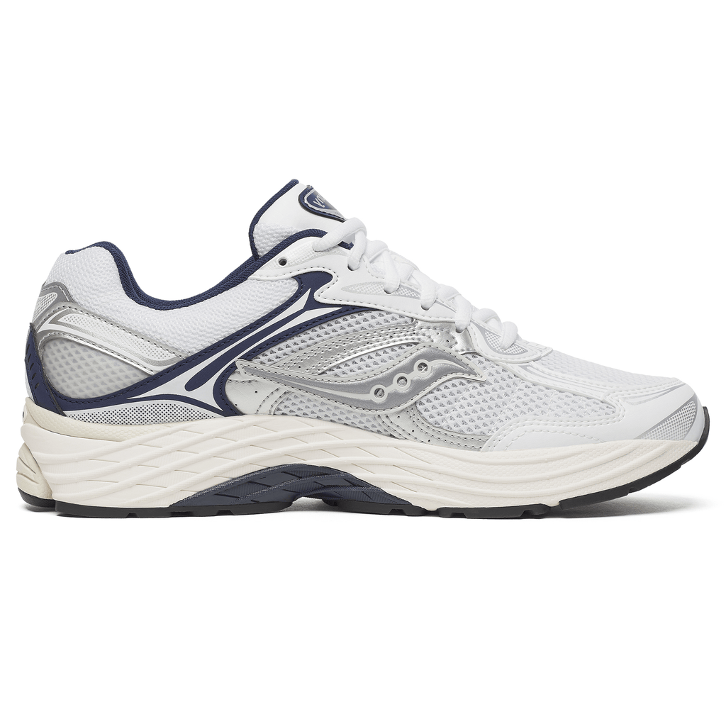Saucony Progrid Omni 9 'White Navy' — UK 1 — Side View
