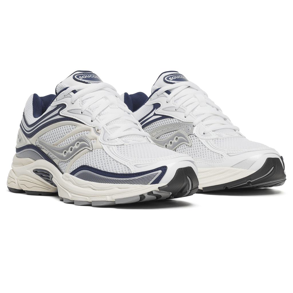 Saucony Progrid Omni 9 'White Navy' — UK 1 — Back View