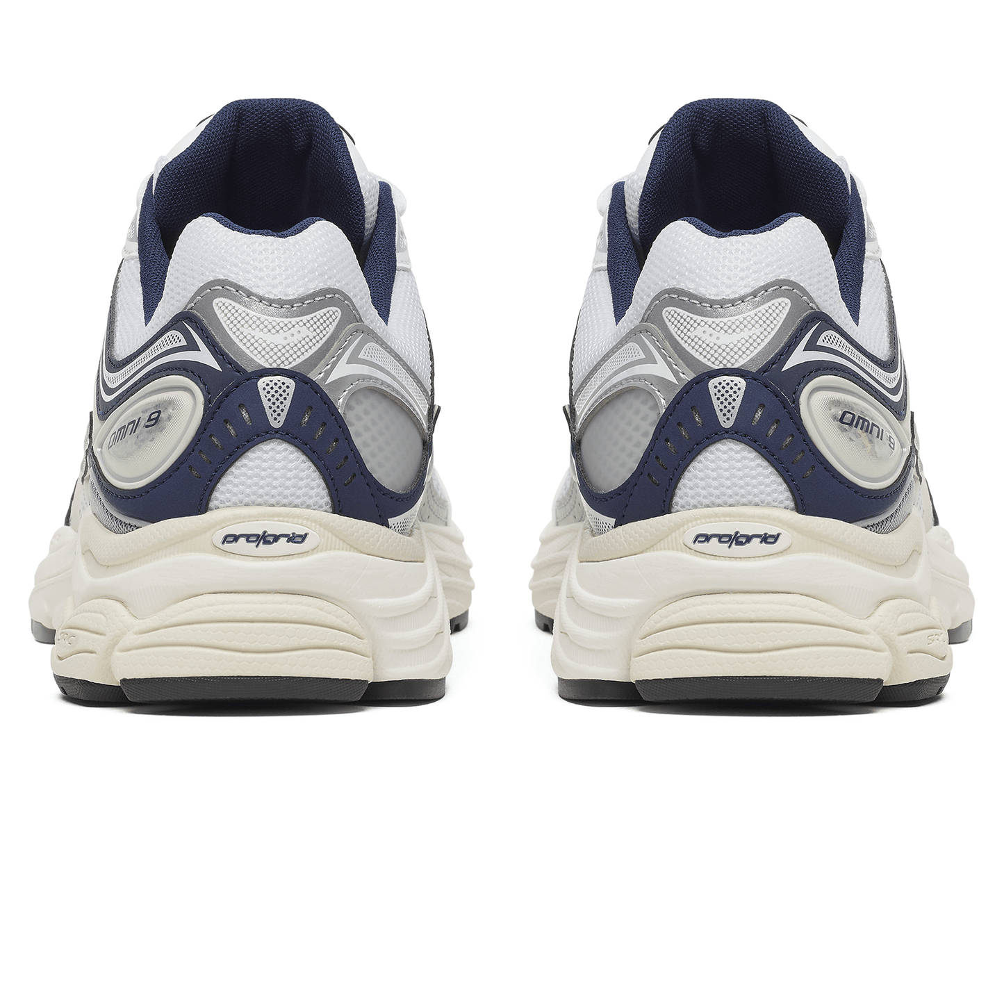 Saucony Progrid Omni 9 'White Navy' — UK 1 — Top View