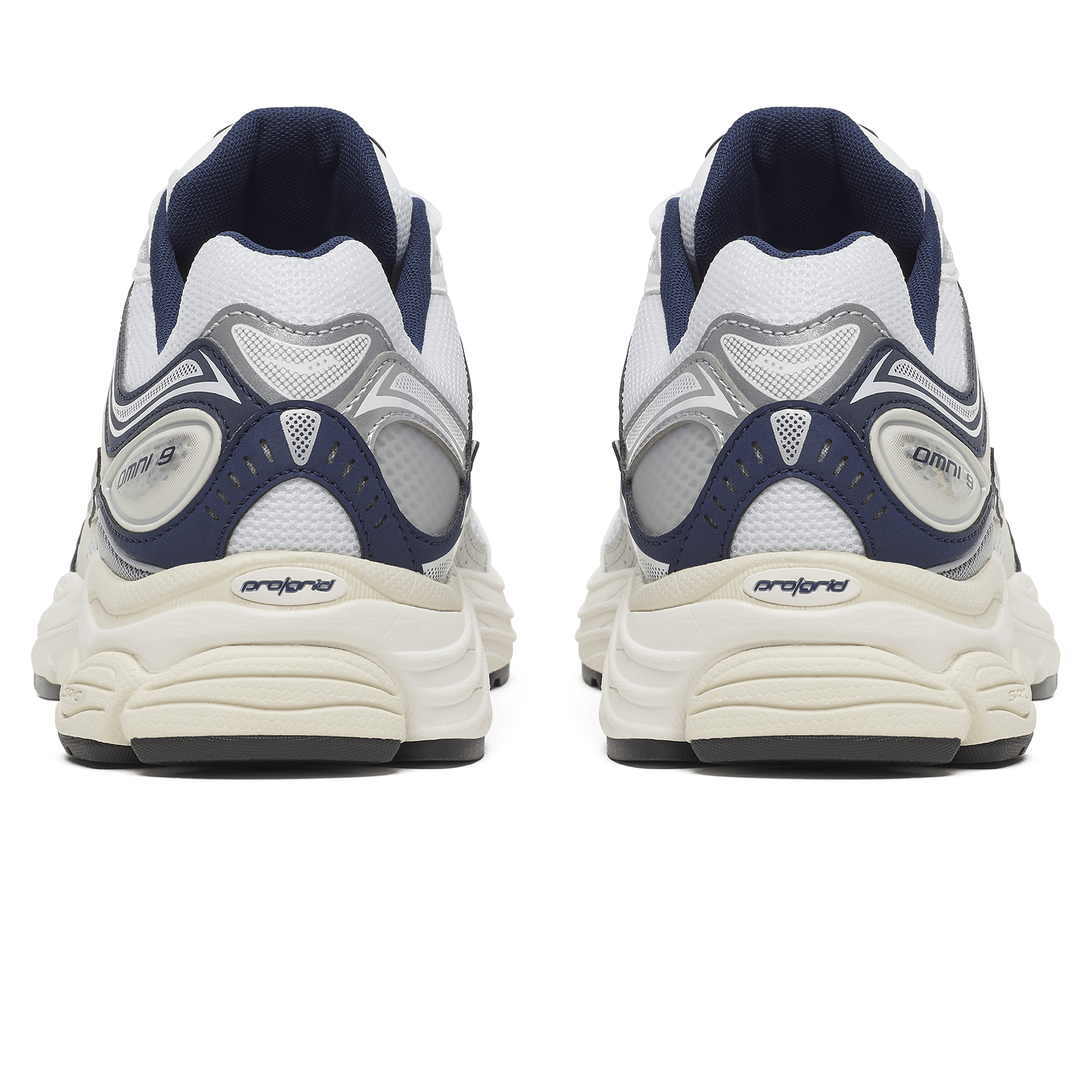 Saucony Progrid Omni 9 'White Navy' — UK 1 — Top View