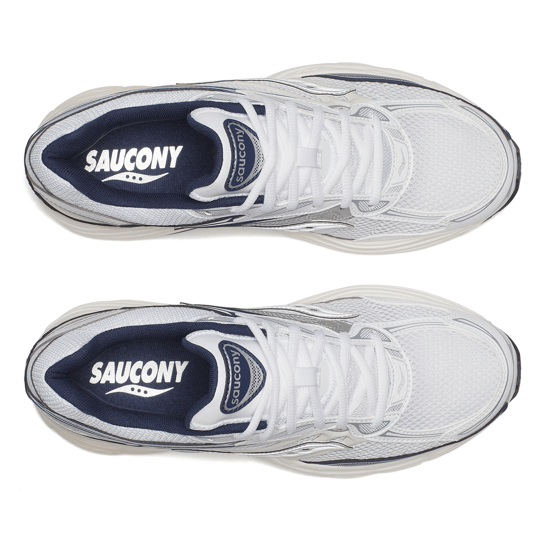 Saucony Progrid Omni 9 'White Navy' — UK 1 — Detail View