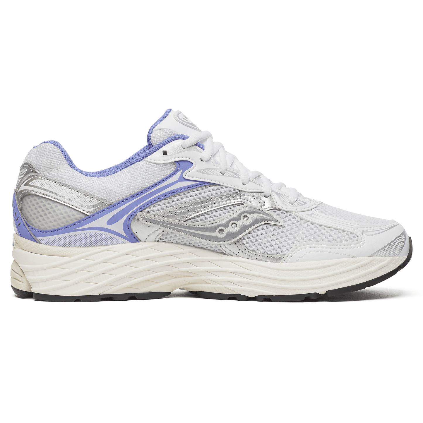 Saucony Progrid Omni 9 'White Purple' — UK 1 — Side View