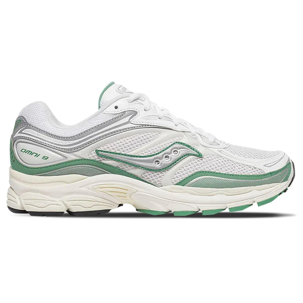Saucony Progrid Omni 9 'Tomorrow, Meet Yesterday Pack - Green' — UK 1 — Side View