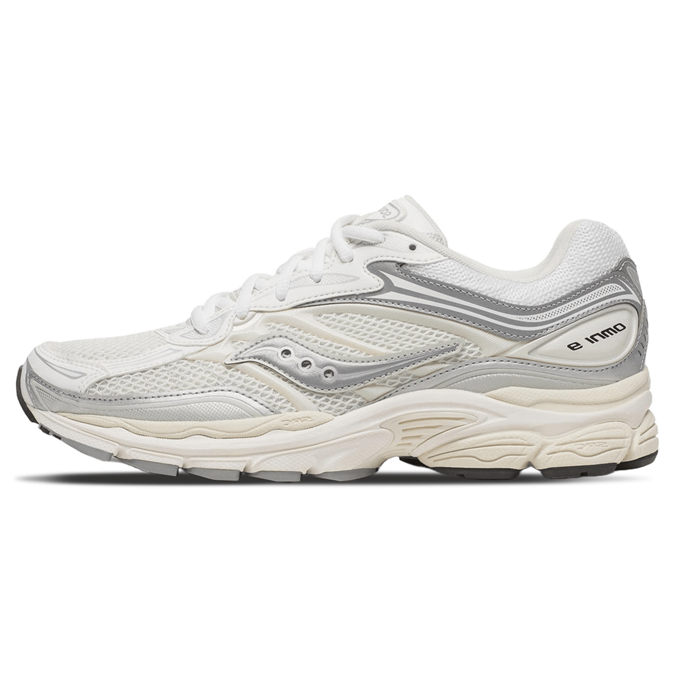 Saucony ProGrid Omni 9 'White Silver' — UK 1 — Front View
