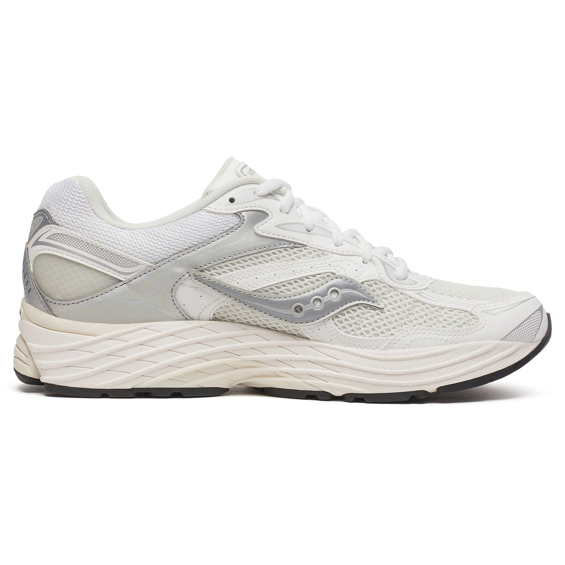 Saucony ProGrid Omni 9 'White Silver' — UK 1 — Side View