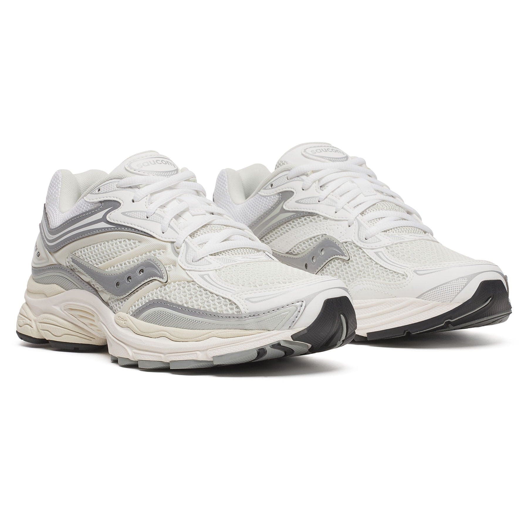 Saucony ProGrid Omni 9 'White Silver' — UK 1 — Back View