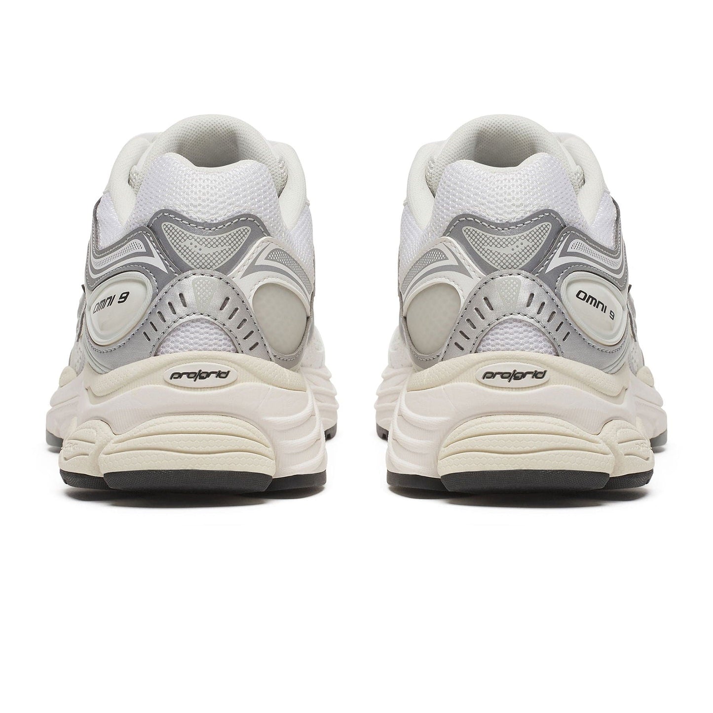 Saucony ProGrid Omni 9 'White Silver' — UK 1 — Top View