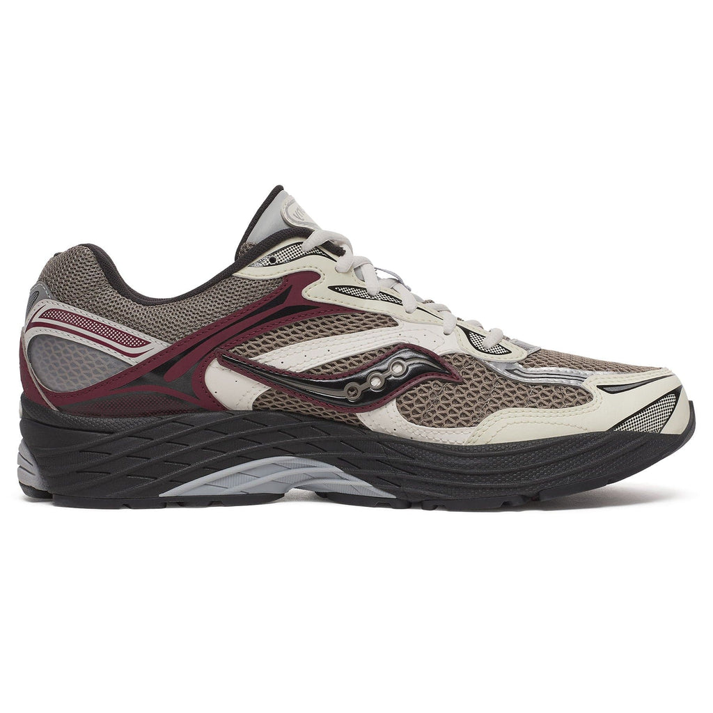 Saucony ProGrid Omni 9 'Tan Maroon' — UK 1 — Back View
