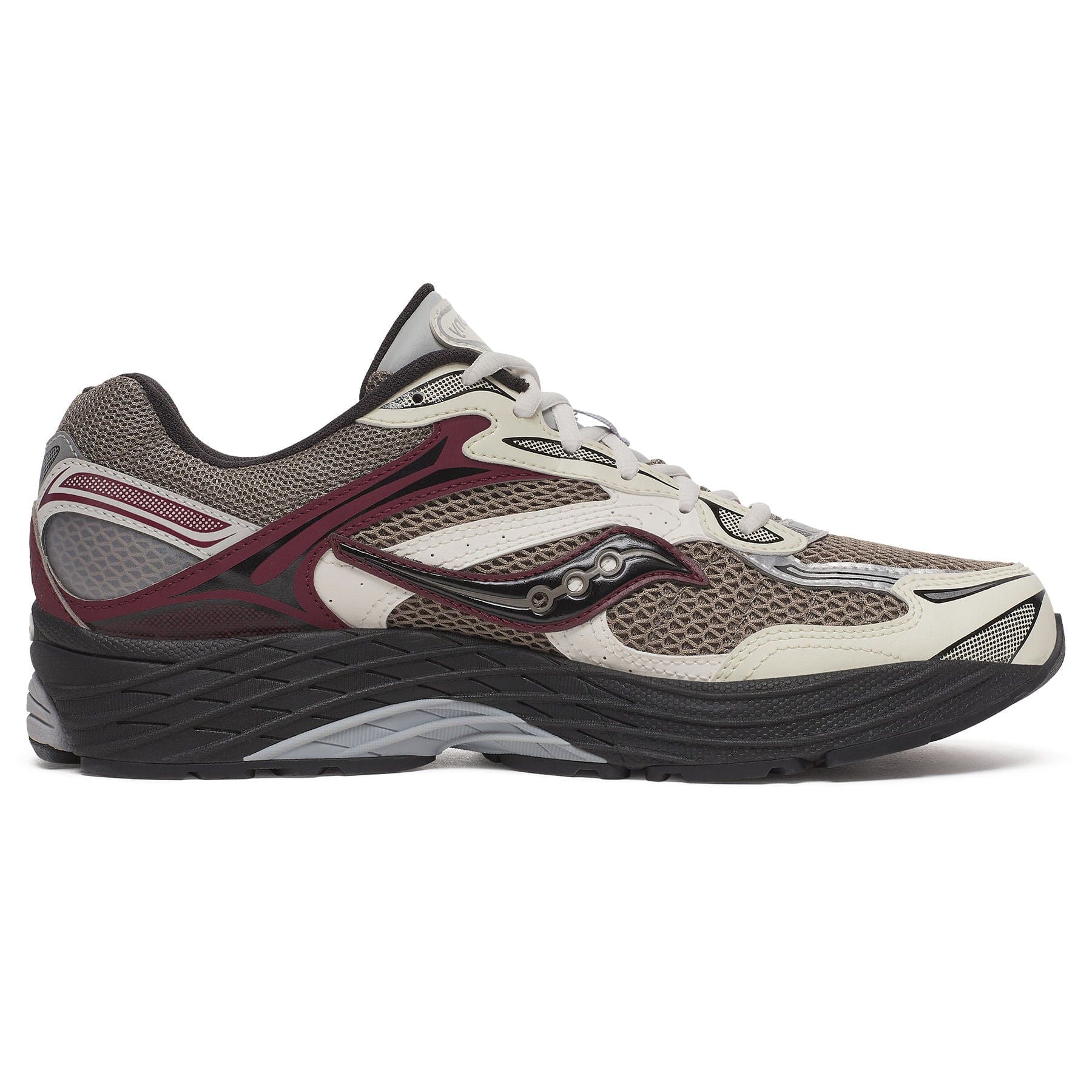 Saucony ProGrid Omni 9 'Tan Maroon' — UK 1 — Back View