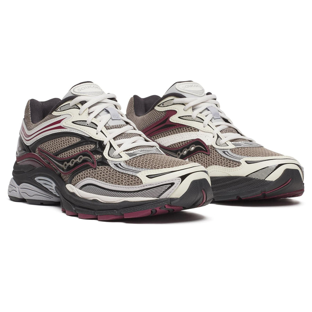 Saucony ProGrid Omni 9 'Tan Maroon' — UK 1 — Side View
