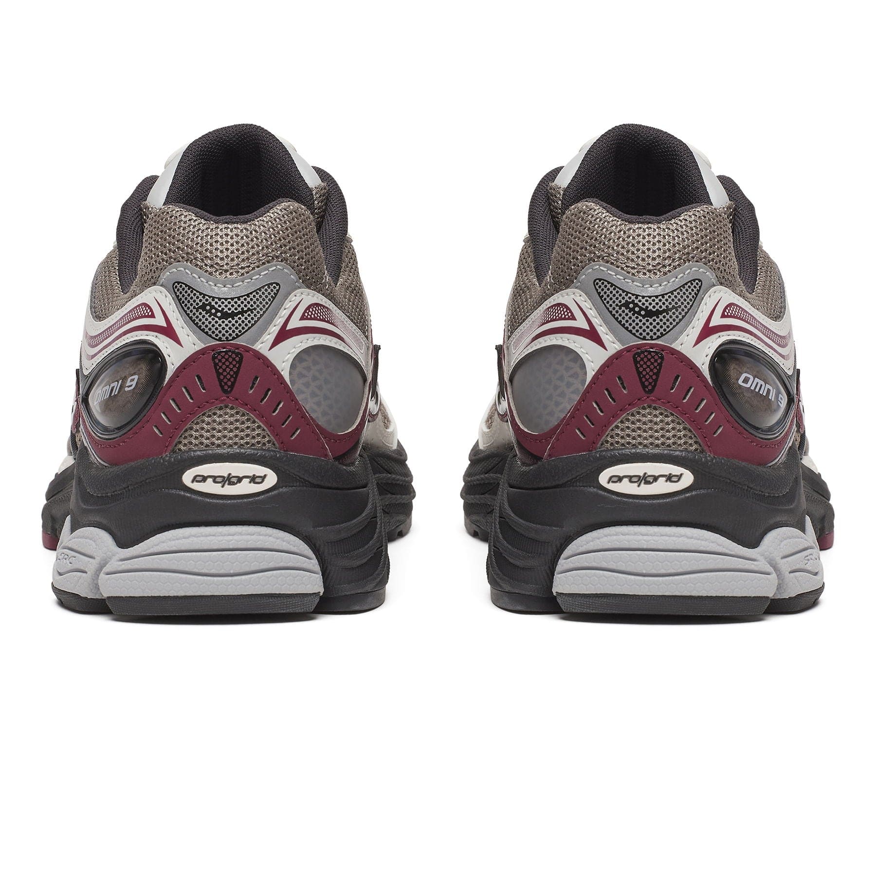 Saucony ProGrid Omni 9 'Tan Maroon' — UK 1 — Top View