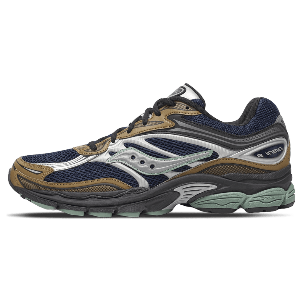 Saucony ProGrid Omni 9 'Brown Navy' — UK 1 — Front View