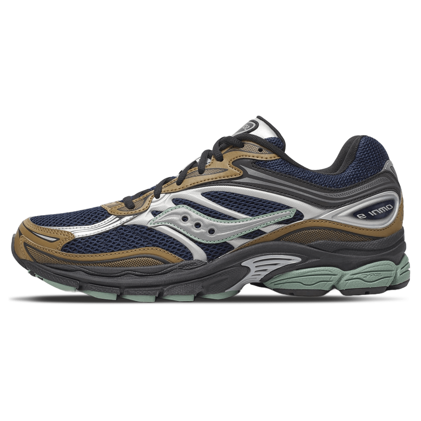 Saucony ProGrid Omni 9 'Brown Navy' — UK 1 — Front View