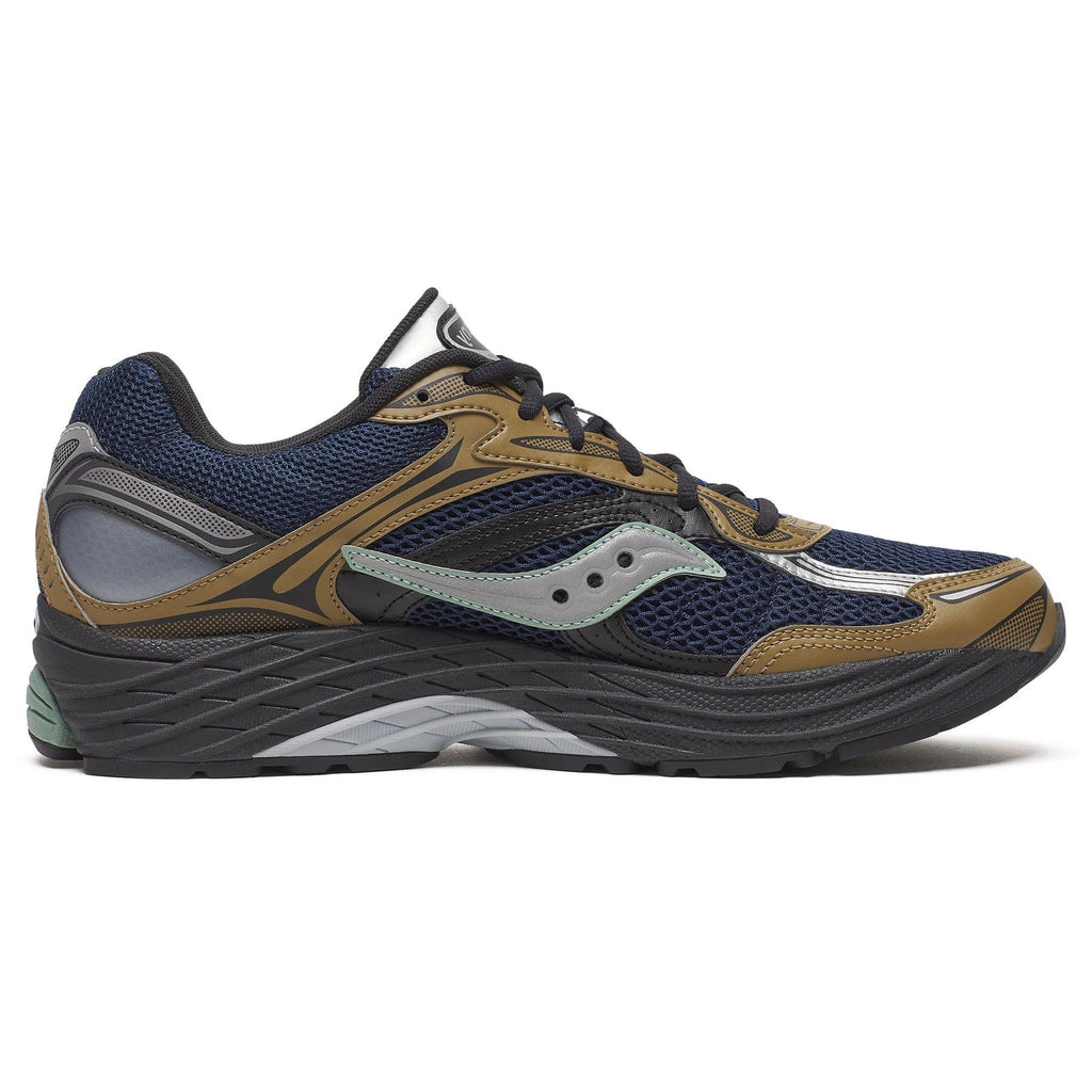 Saucony ProGrid Omni 9 'Brown Navy' — UK 1 — Side View