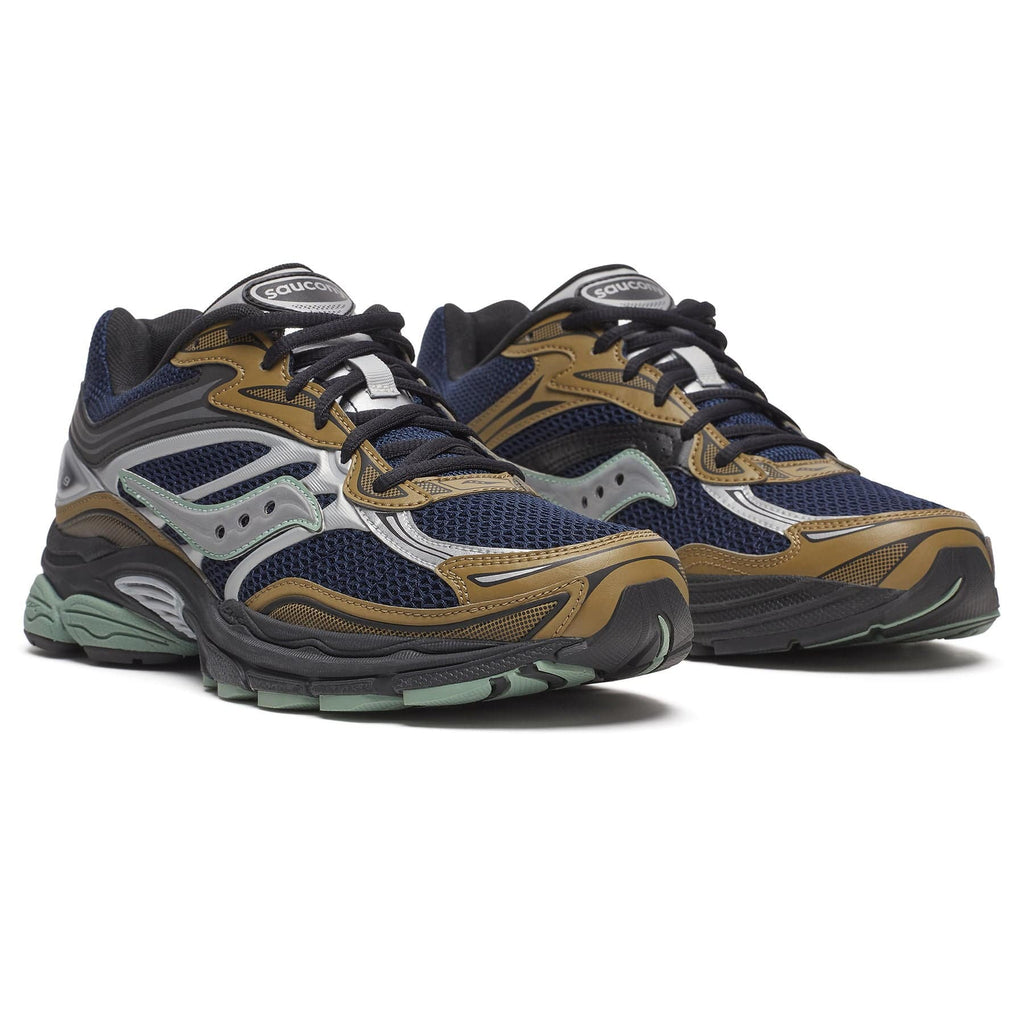 Saucony ProGrid Omni 9 'Brown Navy' — UK 1 — Back View