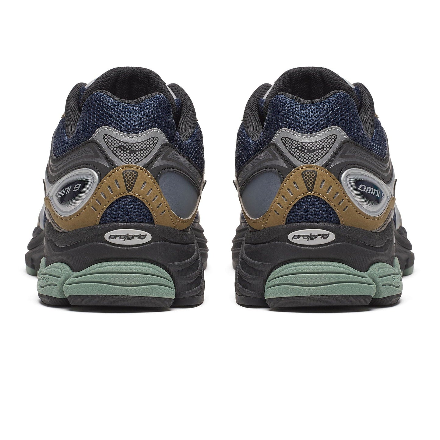Saucony ProGrid Omni 9 'Brown Navy' — UK 1 — Top View