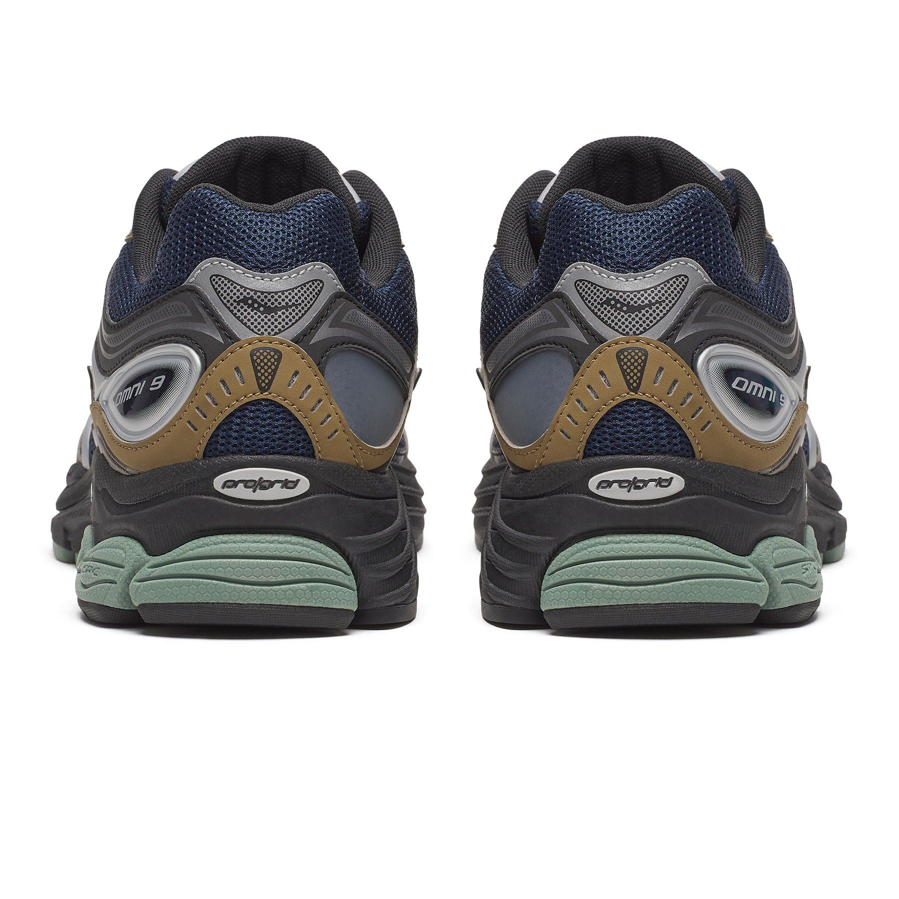 Saucony ProGrid Omni 9 'Brown Navy' — UK 1 — Top View