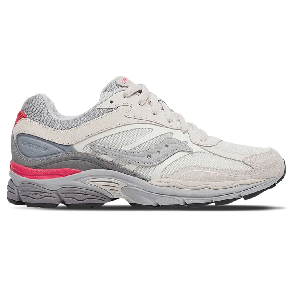Saucony ProGrid Omni 9 Premium 'Ivory Grey' — UK 1 — Side View