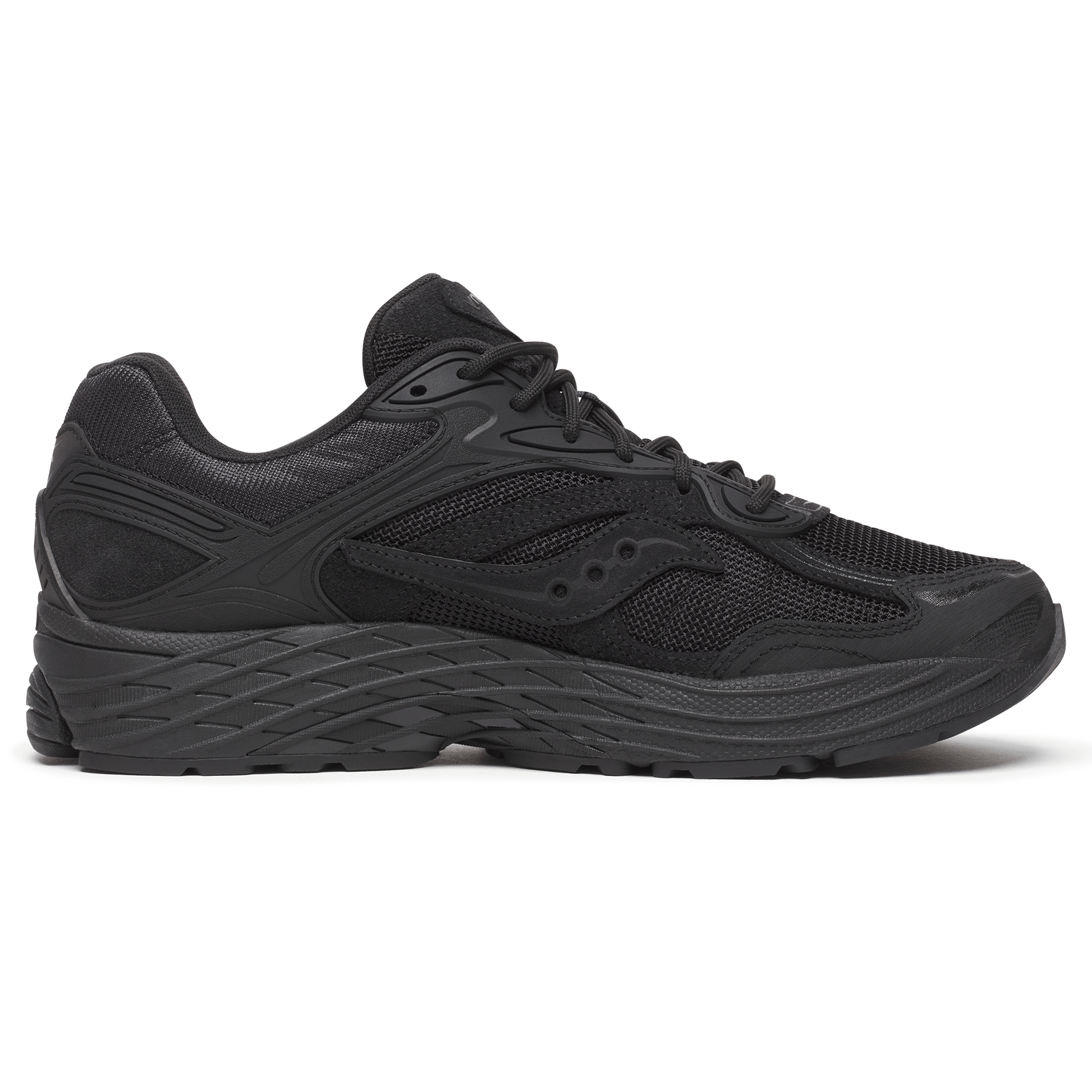 Saucony Progrid Omni 9 Armor 'Black' — UK 1 — Side View