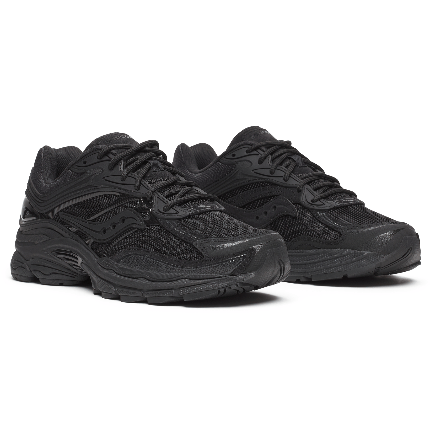 Saucony Progrid Omni 9 Armor 'Black' — UK 1 — Back View
