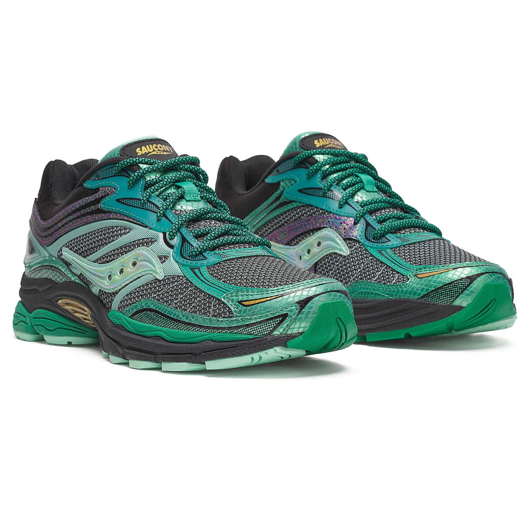 Saucony ProGrid Omni 9 'Glowaconstrictor' — UK 1 — Side View